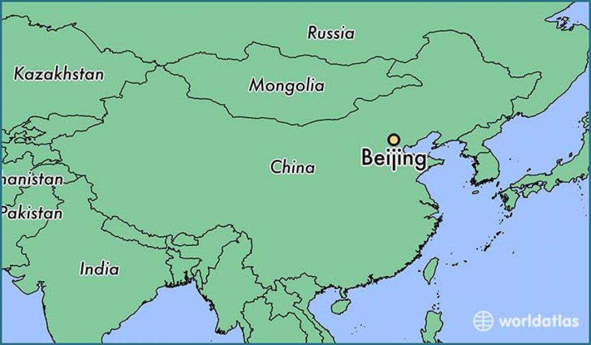 બેઇજિંગ, ચાઇના વિશ્વના નકશા