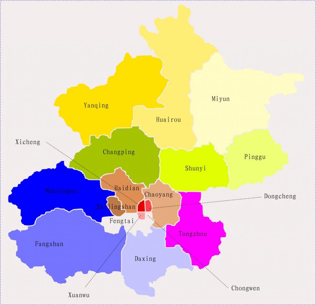 પેકિંગ ચાઇના નકશો