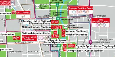 નકશો બેઇજિંગ ઓલિમ્પિક પાર્ક